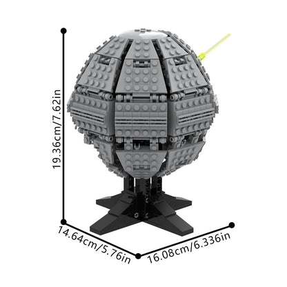 death star ii midi-scale building set | star wars | lego compatible - 2