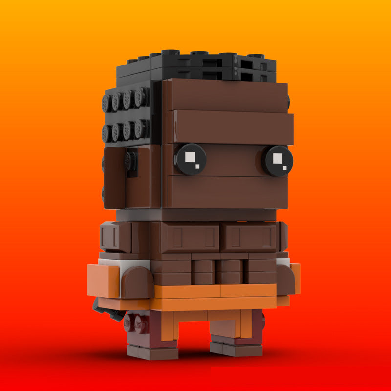 dee jay brickheadz building kit | street fighter | moc-92740 - 3