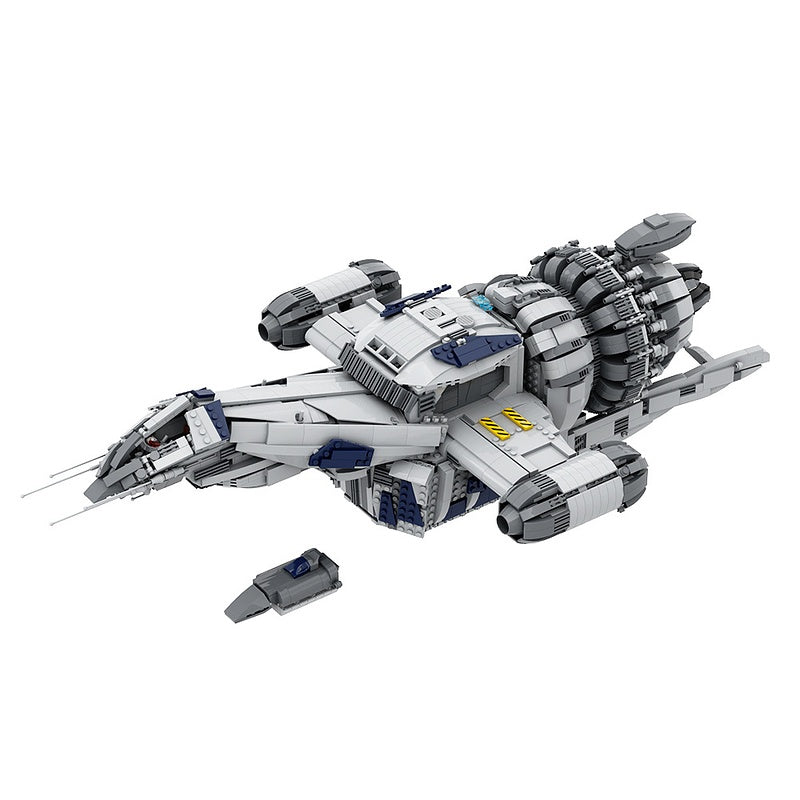 Deep Space Transport Vessel Building Kit | LEGO-Compatible Smuggler Ship MOC - 2
