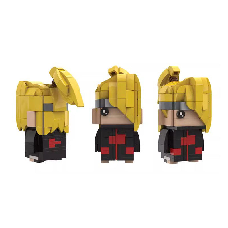 deidara akatsuki brickheadz building set | naruto moc - 3