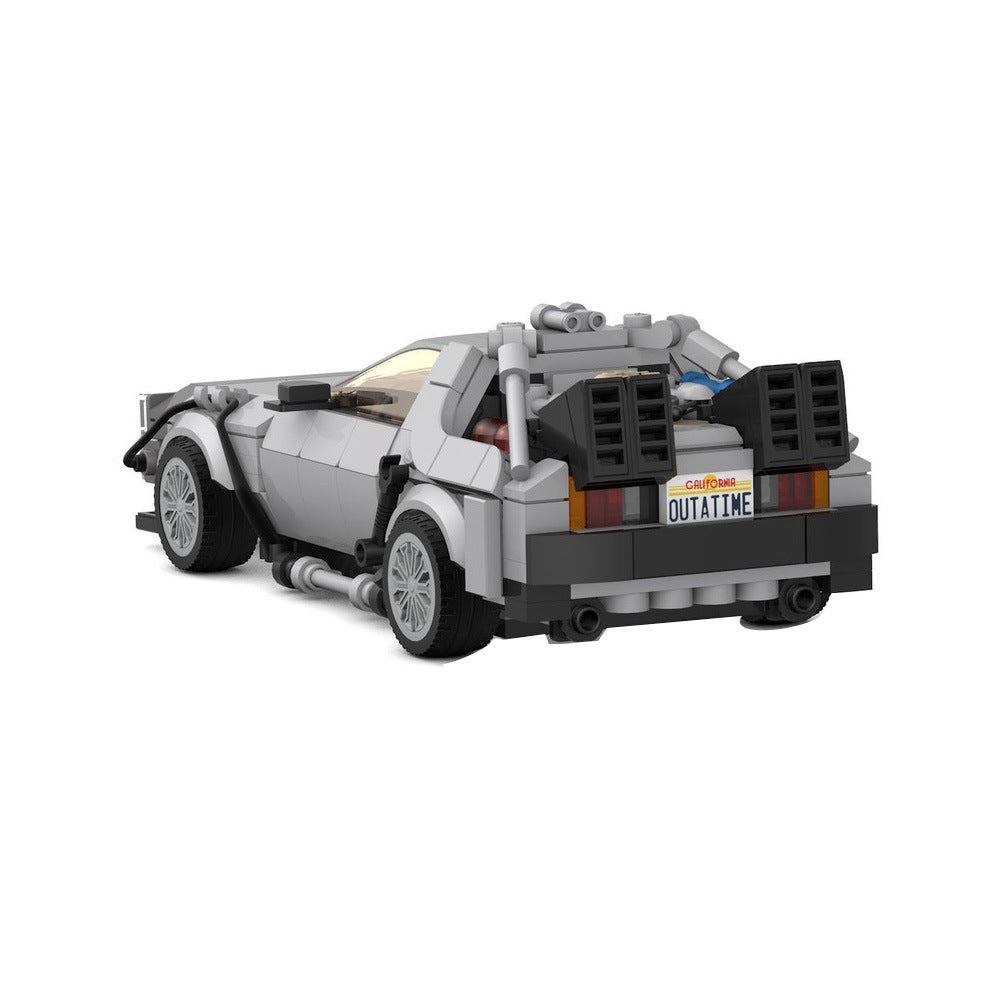 delorean dmc-12 "bttf" p1 building set | moc-133332 - 3