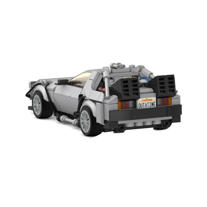 delorean dmc-12 "bttf" p1 building set | moc-133332 - 3