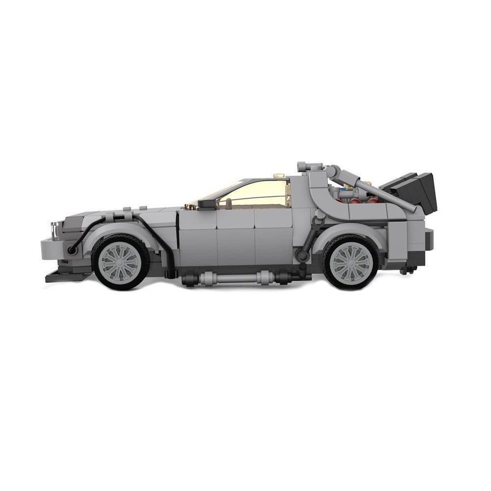 delorean dmc-12 "bttf" p1 building set | moc-133332 - 4