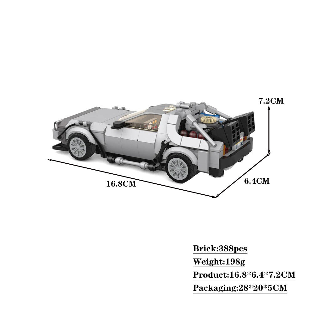 delorean dmc-12 "bttf" p1 building set | moc-133332 - 5