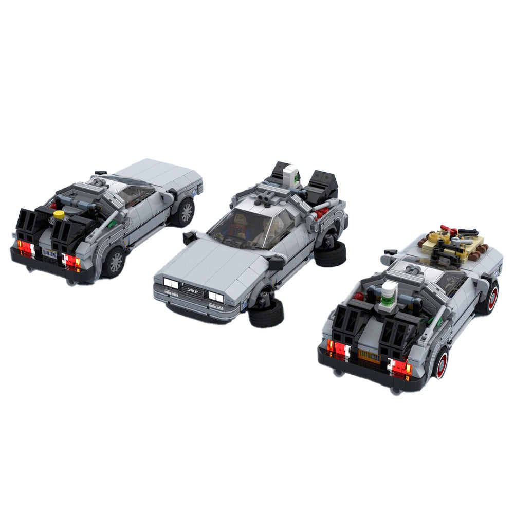 delorean time machine 3 in 1 building set | bttf | moc-92174 - 1