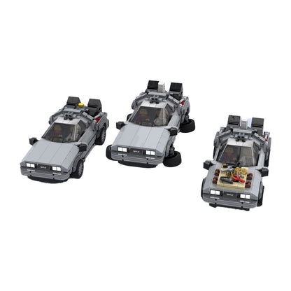 delorean time machine 3 in 1 building set | bttf | moc-92174 - 2