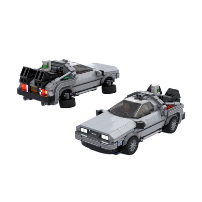 delorean time machine 3 in 1 building set | bttf | moc-92174 - 3