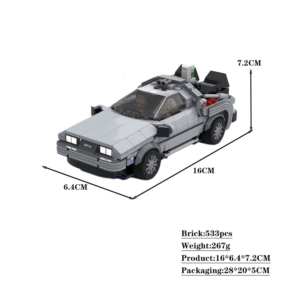 delorean time machine 3 in 1 building set | bttf | moc-92174 - 4
