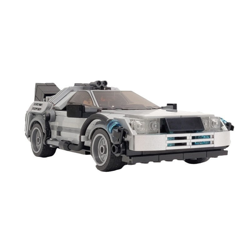 delorean time machine building set | back to the future | moc-108607 - 2