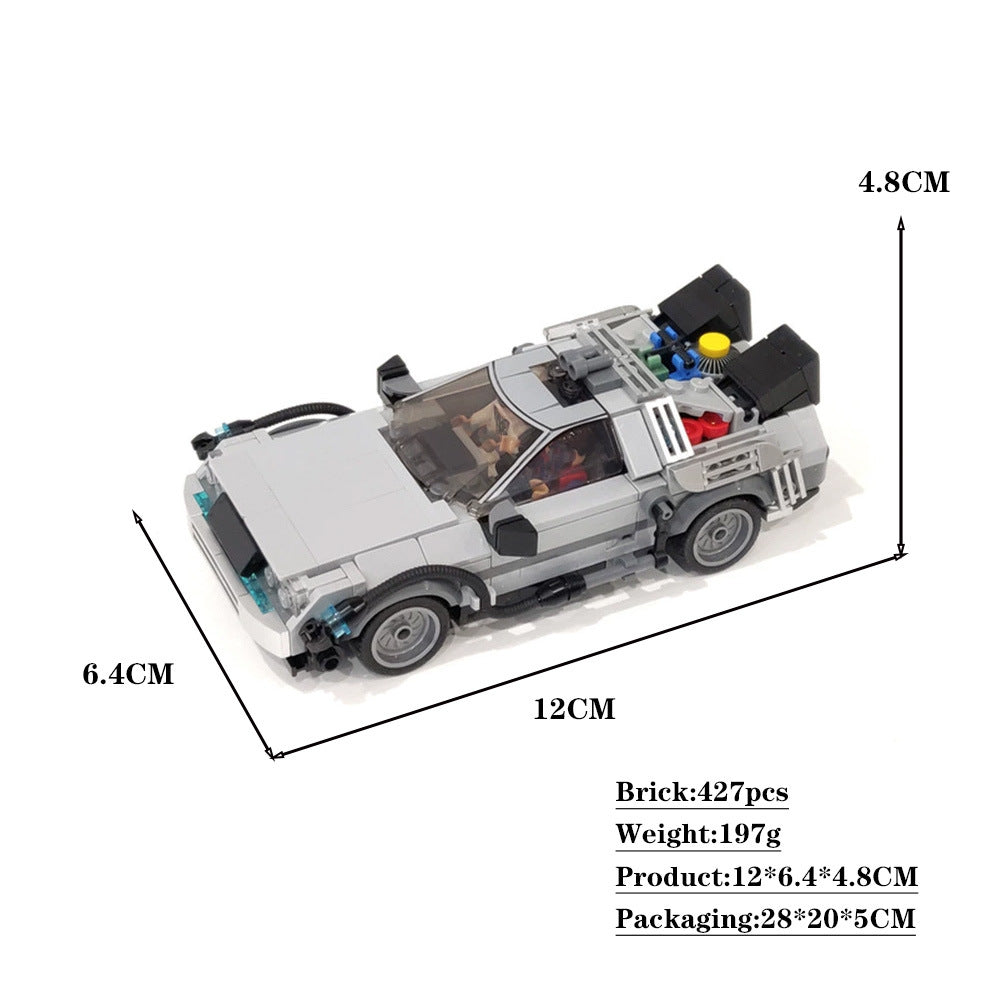 delorean time machine building set | back to the future | moc-108607 - 4