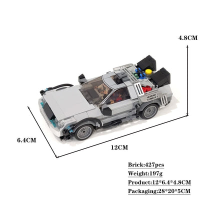 delorean time machine building set | back to the future | moc-108607 - 4