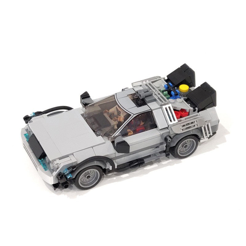 delorean time machine building set | back to the future | moc-108607 - 5