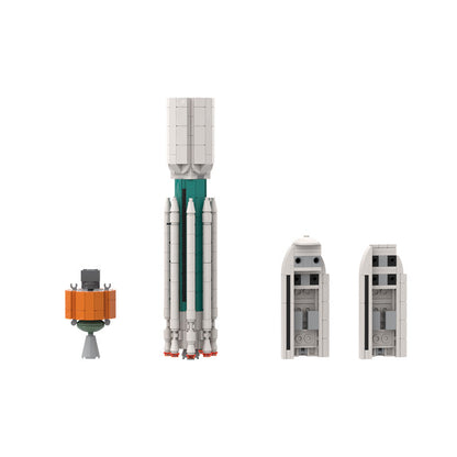 Delta III Rocket Building Kit | 1:110 Scale | LEGO-Compatible MOC - 3