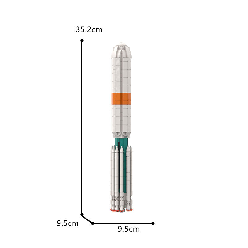 Delta III Rocket Building Kit | 1:110 Scale | LEGO-Compatible MOC - 8