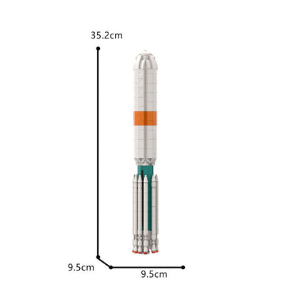 Delta III Rocket Building Kit | 1:110 Scale | LEGO-Compatible MOC - 8