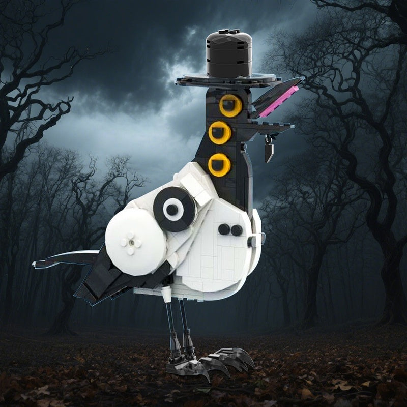 Demonic Magpie Fantasy Bird MOC Building Kit - 1