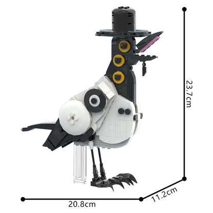 Demonic Magpie Fantasy Bird MOC Building Kit - 4