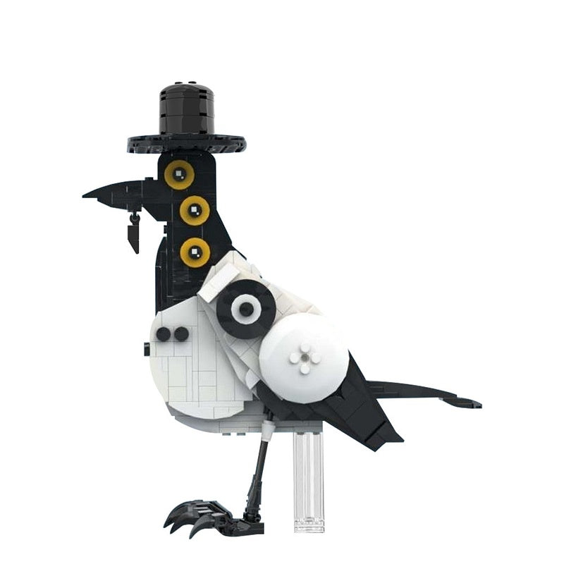 Demonic Magpie Fantasy Bird MOC Building Kit - 5