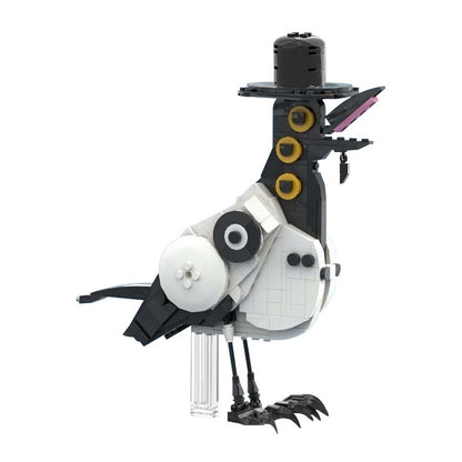 Demonic Magpie Fantasy Bird MOC Building Kit - 6