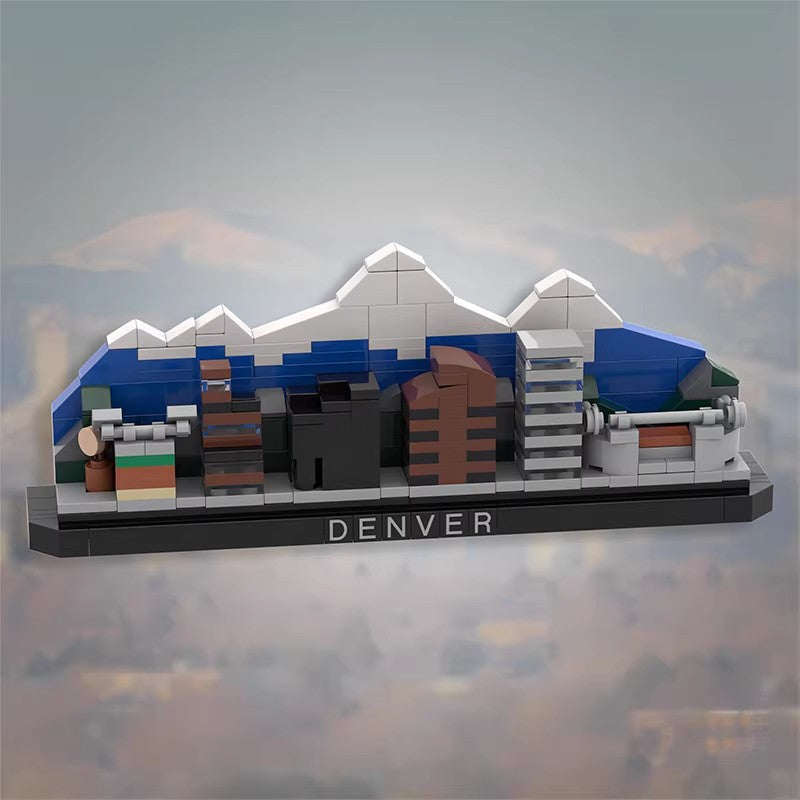 Denver Skyline Building Kit | LEGO-Compatible MOC - 2