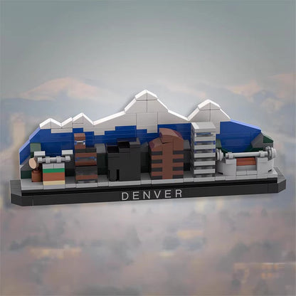 Denver Skyline Building Kit | LEGO-Compatible MOC - 2