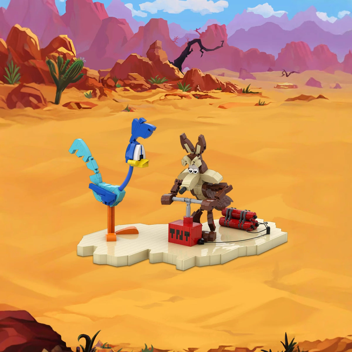 Desert Chase Cartoon Duo MOC Building Kit 2