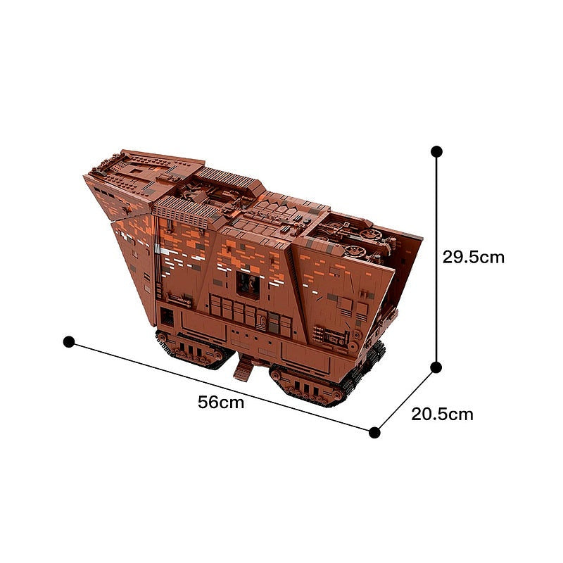 Desert Crawler Playscale Space Vehicle MOC Building Kit - 4