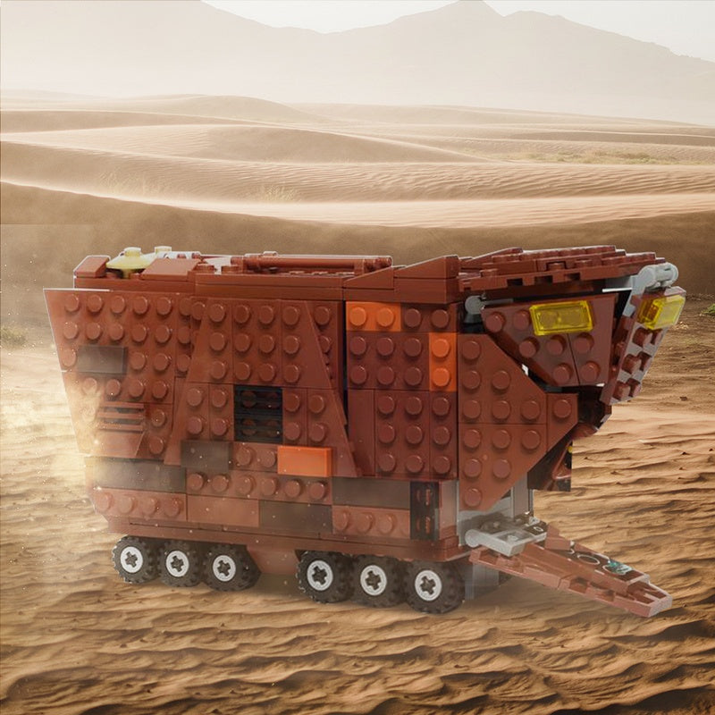 Desert Crawler Transport MOC Building Kit | Sci-Fi Utility Vehicle - 2
