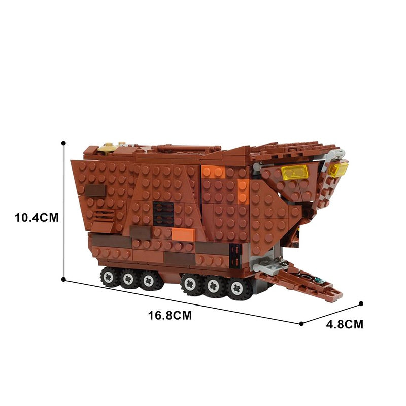 Desert Crawler Transport MOC Building Kit | Sci-Fi Utility Vehicle - 4