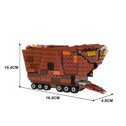 Desert Crawler Transport MOC Building Kit | Sci-Fi Utility Vehicle - 4