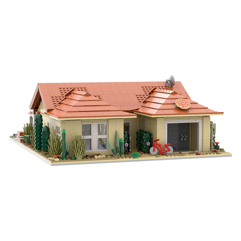 Desert Crime Drama Family House MOC Building Kit | LEGO-Compatible MOC - 2