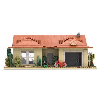 Desert Crime Drama Family House MOC Building Kit | LEGO-Compatible MOC - 3
