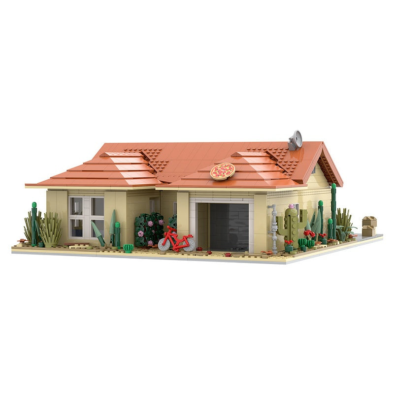 Desert Crime Drama Family House MOC Building Kit | LEGO-Compatible MOC - 4