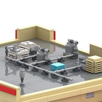 Desert Fast-Food Restaurant MOC Modular Building Kit | Cinematic Diorama - 4