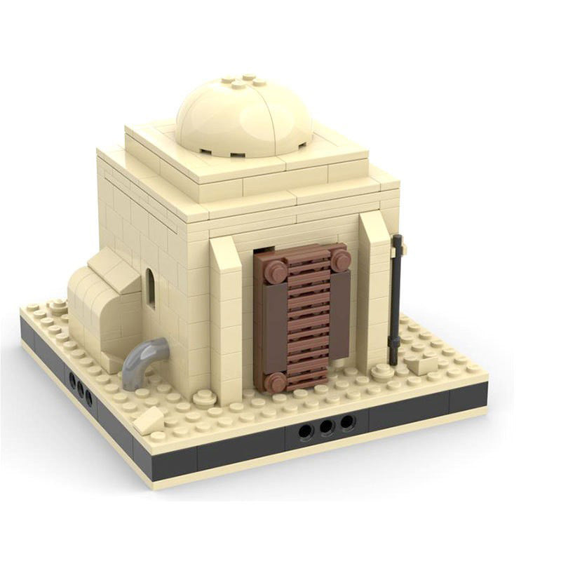 desert house building set | modular space desert village | moc-55012 - 2