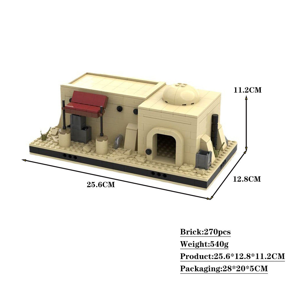 desert house for a modular space desert village | star wars | moc-56139 - 2