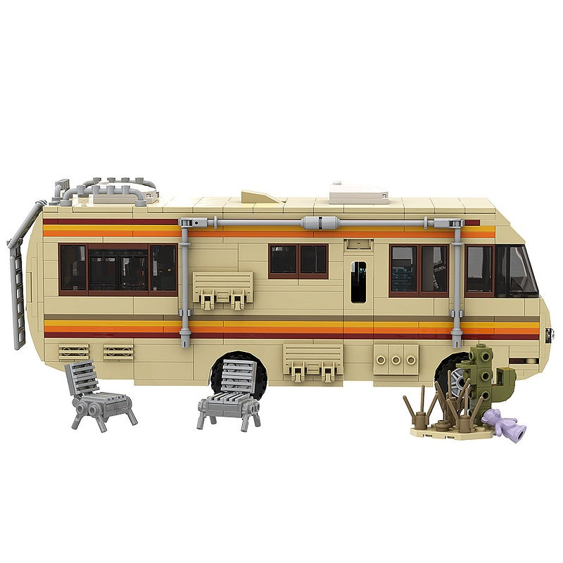 Desert Mobile Lab RV Building Kit | LEGO-Compatible MOC - 5