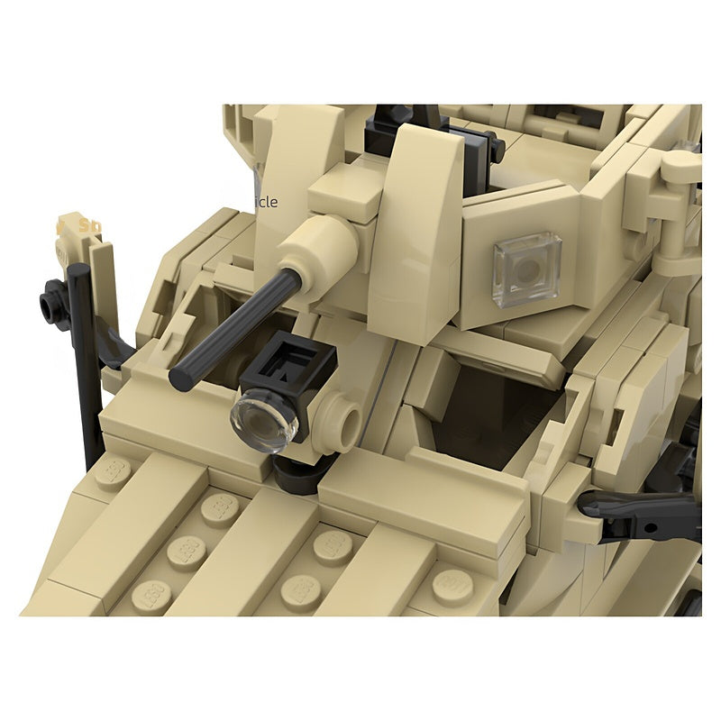 Desert MRAP All-Terrain Tactical Vehicle MOC Building Kit - 2