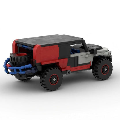 Desert Racing 4x4 Rally SUV MOC Building Kit | Off-Road Vehicle Model - 3