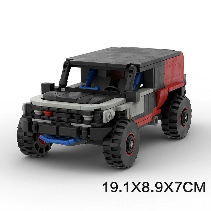 Desert Racing 4x4 Rally SUV MOC Building Kit | Off-Road Vehicle Model - 6