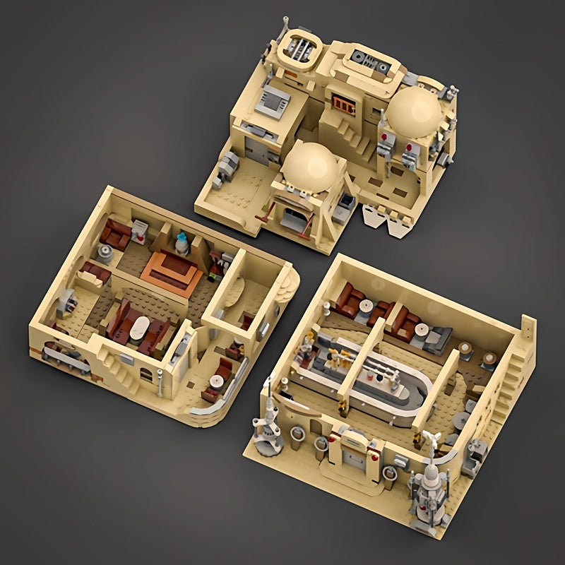Desert Spaceport Cantina MOC Sci-Fi Architecture Building Kit - 2