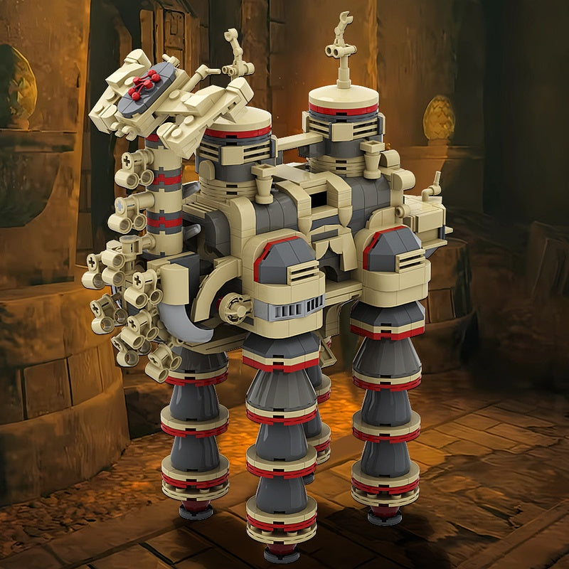 Desert Storm Ancient Mechanical Elephant Guardian Building Kit | LEGO-Compatible MOC - 1