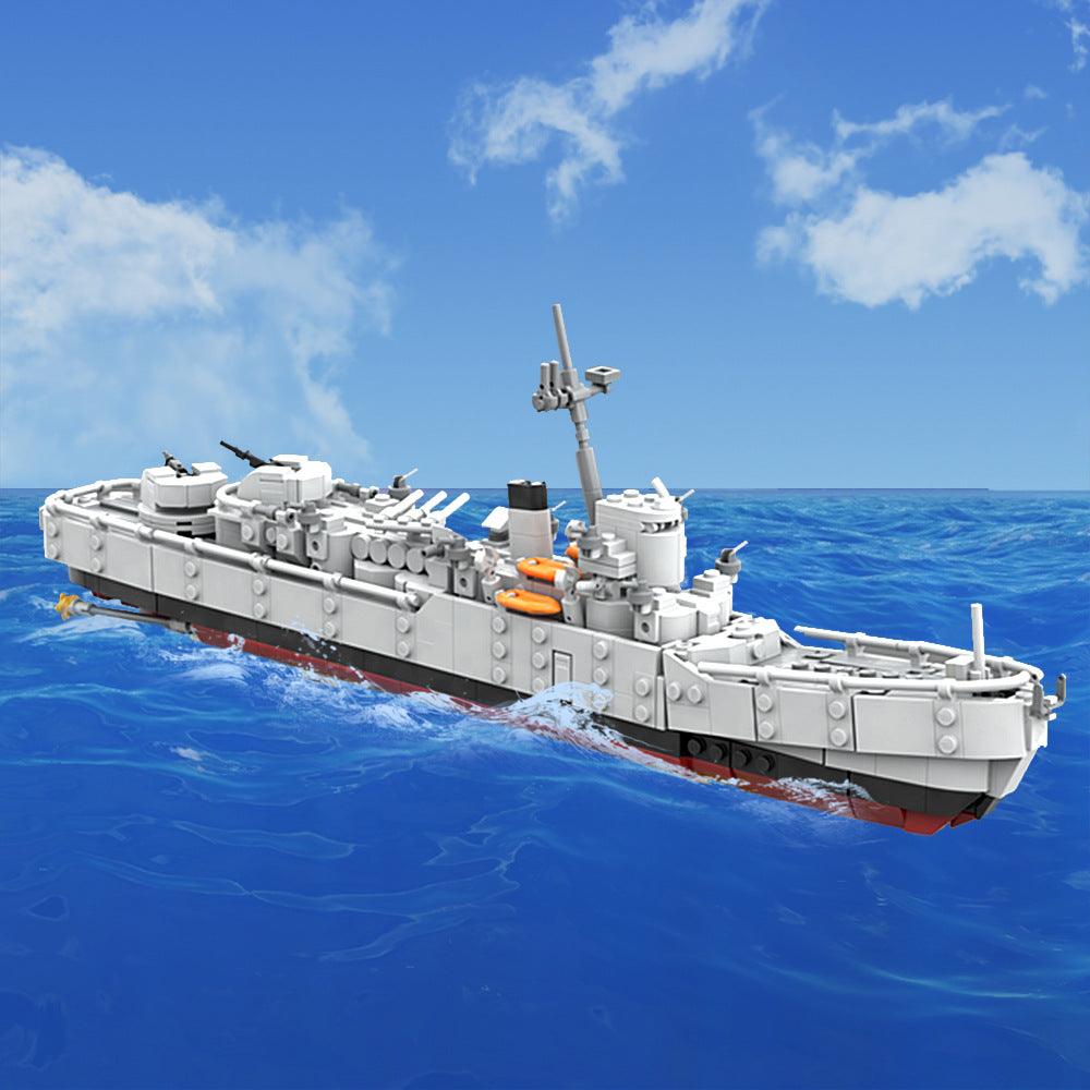Destroyer Ship Building Kit | LEGO-Compatible MOC - 2
