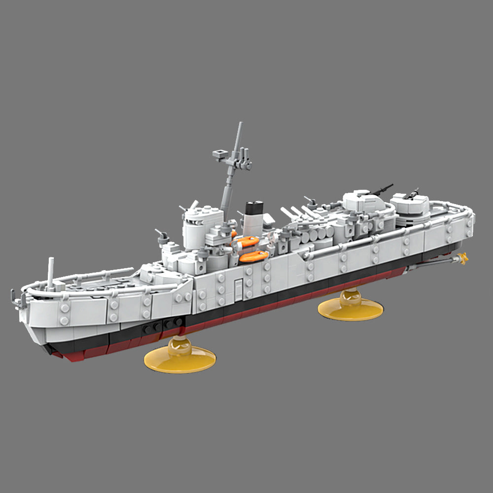 Destroyer Ship Building Kit | LEGO-Compatible MOC - 3