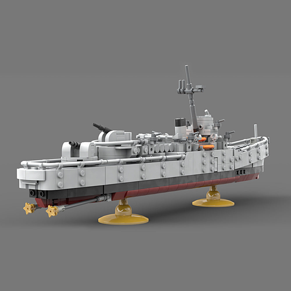 Destroyer Ship Building Kit | LEGO-Compatible MOC - 4