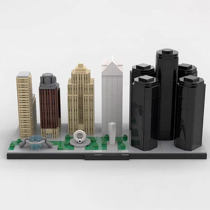 Detroit Michigan Skyline Building Kit | LEGO-Compatible MOC - 3