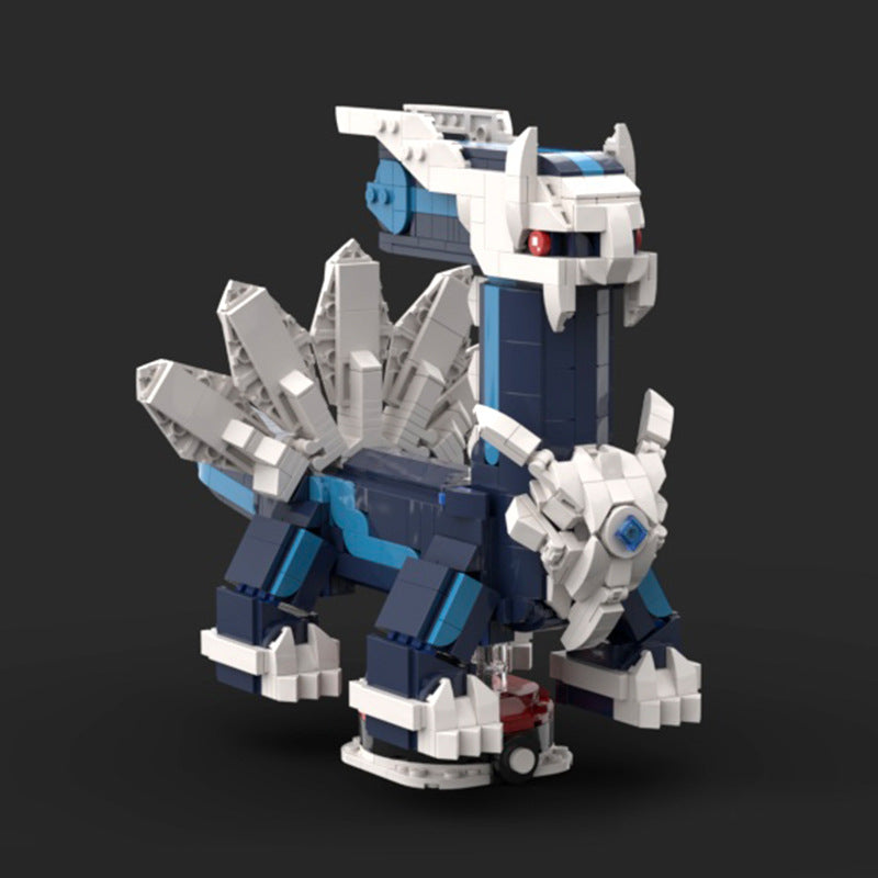 dialga brickheadz building set | pokèmon | moc-112034 - 2