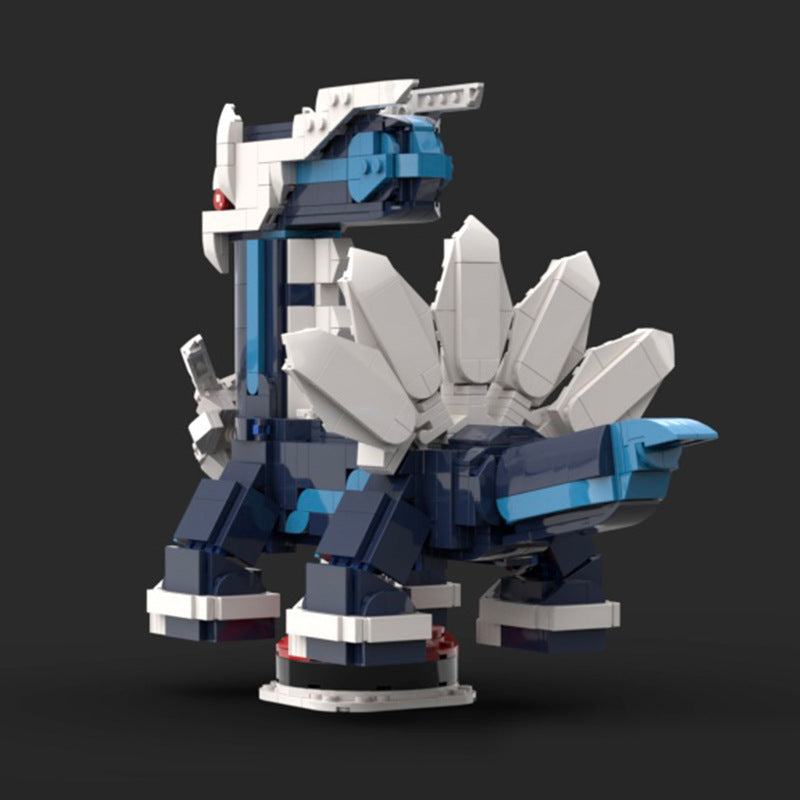 dialga brickheadz building set | pokèmon | moc-112034 - 4