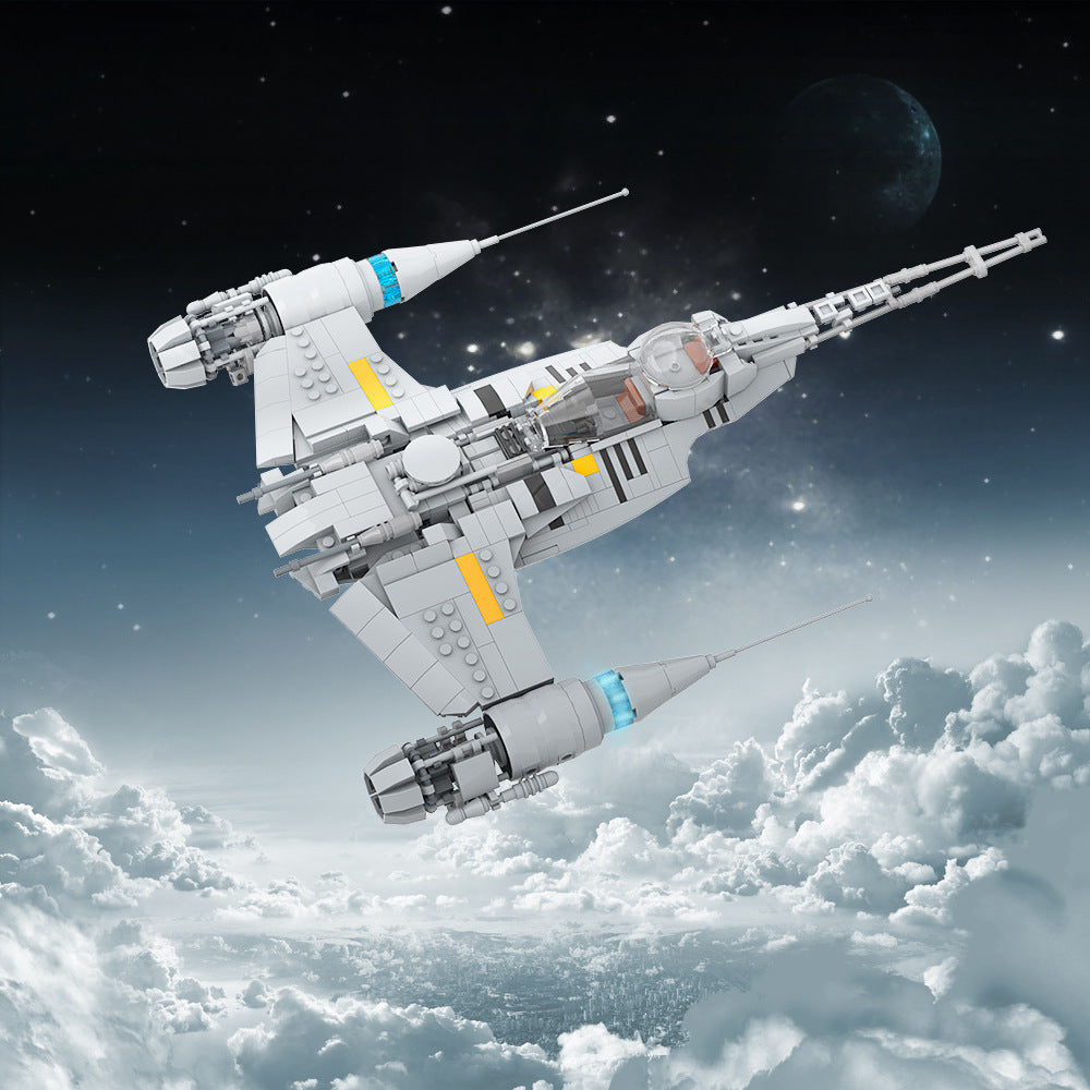 din djarin's n-1 starfighter building set | mandalorian | moc-99932 - 1