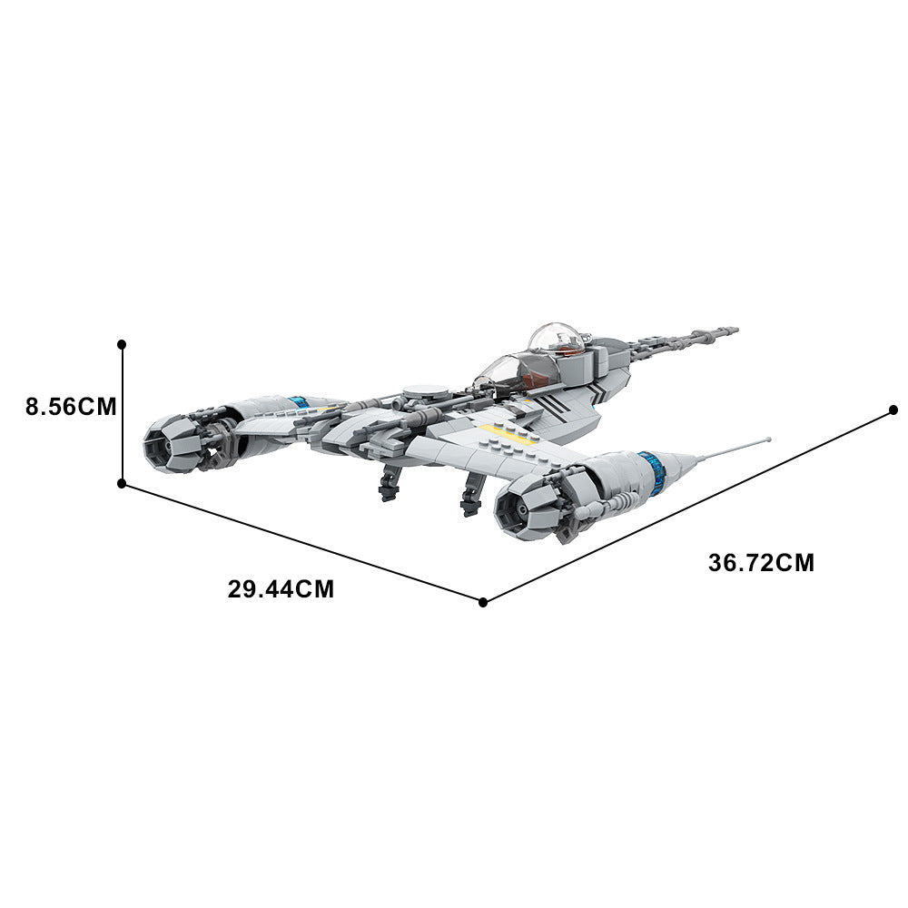 din djarin's n-1 starfighter building set | mandalorian | moc-99932 - 4